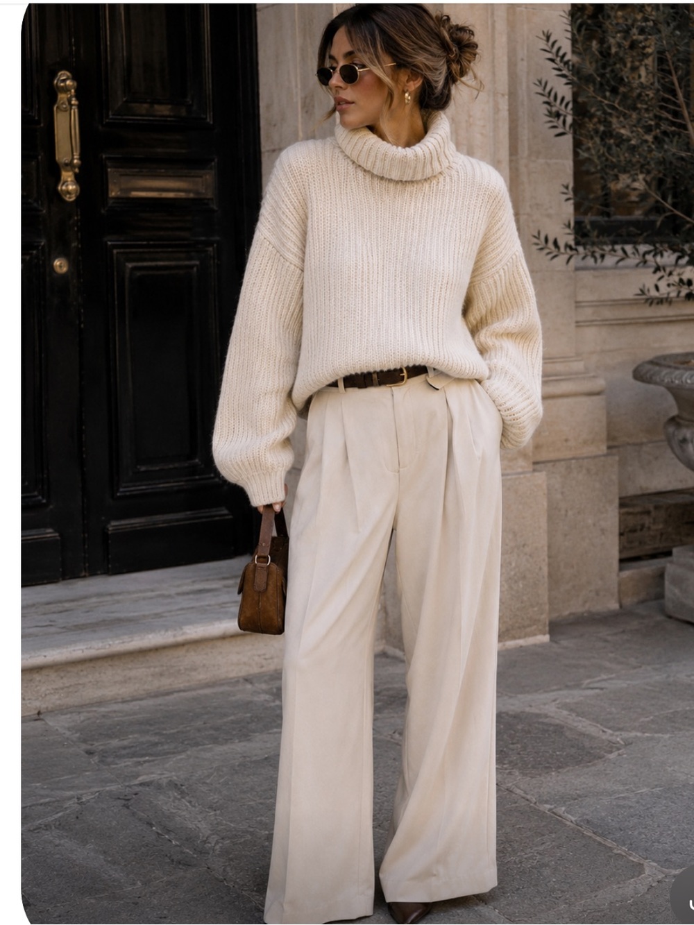 🔥WHITE CHUNKY & Other Stories Cream Alpaca Wool Sweater SzS Pristine! PriceFirm